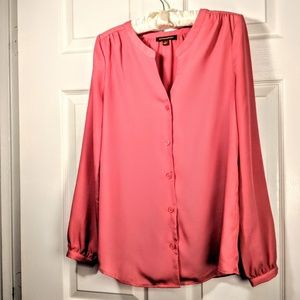 Hive & Honey Pink Button Down Blouse Small